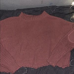 Pink Cropped Sweater//Cashmere ??